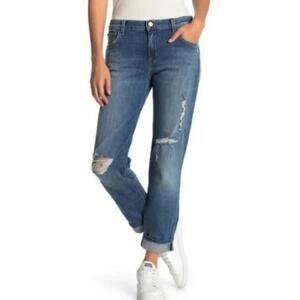 #2088 J. Brand NWT Johnny Mid Rise Redemption Destruct Jeans Size 32 Blue